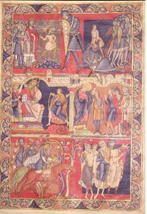 Scenes from the lives of Samuel, Saul, and David, from the Winchester Bible