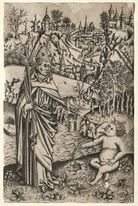 St. Augustine and the Child on the Seashore, c. 1465-1469 by Master of the Nuremberg Passion