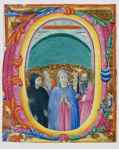 All Saints in an Initial E or O by Master of the Osservanza