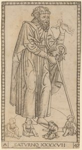 Saturn by Master of the S Series Tarocchi