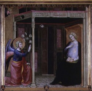 The Annunciation by Master of the Straus Madonna