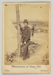 Standing Soldier with Pistol in Belt by Mathew B. Brady