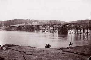 Bridge Across Tennessee River at Chattanooga by Mathew Brady