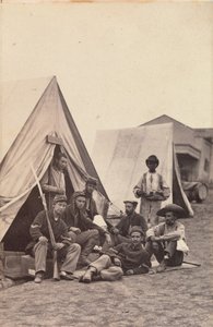Camp Scene with Soldiers of the 22nd New York State Militia, Harper