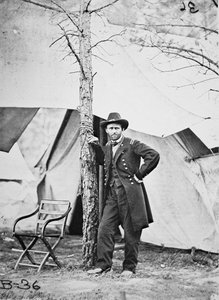 General Ulysses Simpson Grant in the Field at Cold Harbor