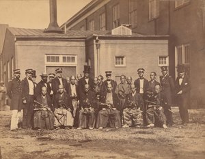 Japanese Embassy, Navy Yard, Washington, DC, 1860 by Mathew Brady