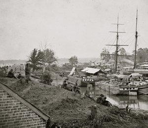 White House Landing on the Pamunkey, 1862 by Mathew B. Brady