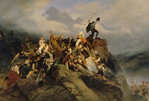 Father Joachim Haspinger Among the Fighting Peasants by Mathias Artaria