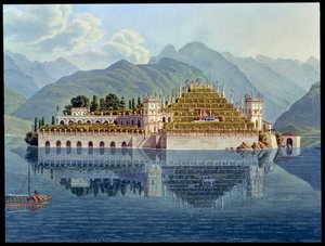 The Terraced Gardens, Isola Bella, Lake Maggiore, Italy, 1819 by Mathias Gabriel Lory