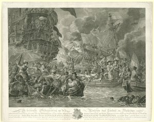 The Dutch Raid on the Medway and the Capture of the Royal Charles, 1667 by Mathias de Sallieth
