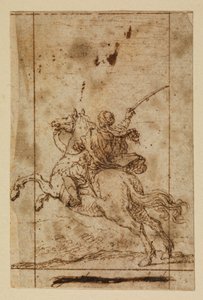 Mounted Warrior in Ottoman Dress