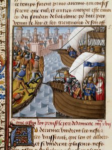 Seventh Crusade: King Saint Louis and the Crossings Besieging Damietta by Maître François