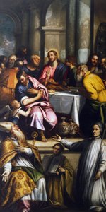 The Last Supper with Saint Apollinaris and Holy Lorenzo Giustiniani by Matteo Ingoli