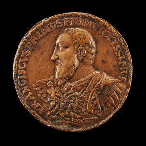 François I, 1494-1547, King of France 1515, probably 1538-1544 by Matteo dal Nassaro