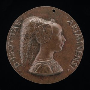 Isotta degli Atti, Mistress 1446, then Wife after 1453, of Sigismondo Malatesta by Matteo di Andrea de Pasti