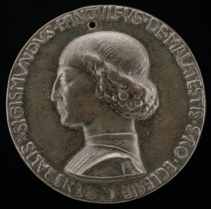 Sigismondo Pandolfo Malatesta, 1417-1468, Lord of Rimini and Fano [obverse] by Matteo di Andrea de Pasti