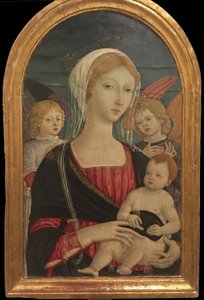 Madonna with Child and Two Angels by Matteo di Giovanni