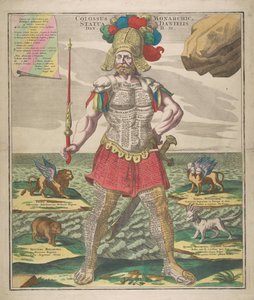 Colossus Monarchic. Statua Danielis by Matthaeus Seutter
