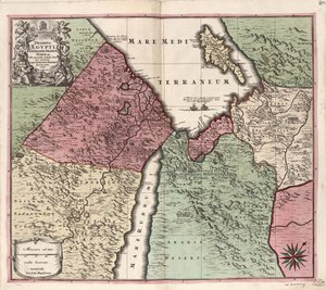 Deserts of Egypt, Thebaid, Arabia, Syria etc. where the places inhabited by Holy Fathers Hermits are accurately noted