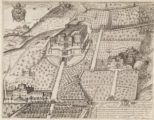 View of Frascati and Surroundings by Matthaus Greuter