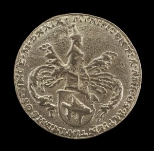 Shield of Arms, Crest and Mantling [reverse], 1529 by Matthes Gebel