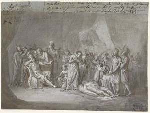 The Body of Patroclus Mourned in Achilles