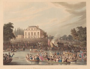 Arrival at Brandenburgh House of the Watermen by Matthew Dubourg