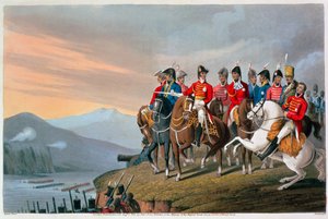 The Duke of Wellington and his Staff Crossing the Bidassoa and Entering France