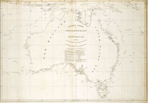 Map of Australia by Matthew Flinders