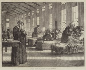 A Ward in the Hampstead Smallpox Hospital by Matthew White Ridley