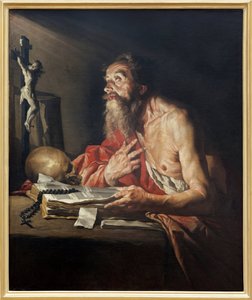 Saint Jerome by Matthias (c.1600 p.1650) Stomer