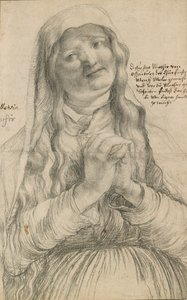 An Elderly Woman with Clasped Hands by Matthias Gruenewald