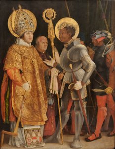 Meeting of St Erasmus and St Maurice by Matthias Grünewald
