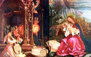 The Nativity of the Antonins of Isenheim by Matthias Gruenewald