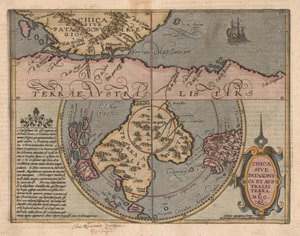 Chica sive Patagonica et Australis Terra From Geographisches Handtbuch by Matthias Quad