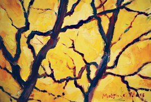 Golden Autumn Branches by Matthys Moss