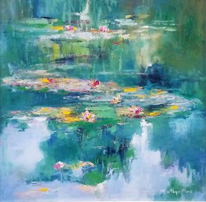 Impressionist Lily Pond by Matthys Moss