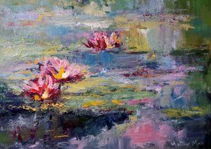 Impressionist Water Lilies by Matthys Moss