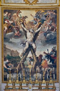 Crucifixion of the Saint, Episodes from the Life of St. Andrew by Mattia Preti