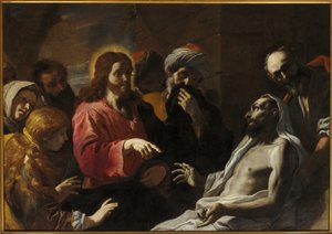 Resurrection of Lazarus, Second half of the 17th century by Mattia (1613 99) Preti