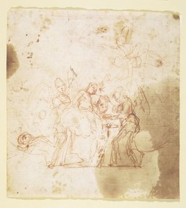St John the Baptist as a Child Ministered to by Angels (?)