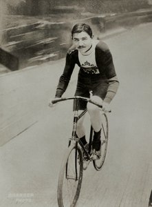 Portrait of the German cyclist Thaddeus Robl