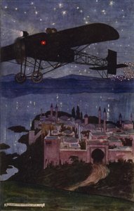 Visit to Baghdad: The Journey by Maurice (after) Greiffenhagen