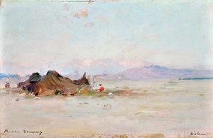 Camp in the desert, Biskra (Algeria)