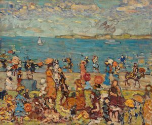 Beach Scene by Maurice Brazil Prendergast