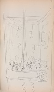 Italian Sketchbook: Boat with Figures page 172 by Maurice Brazil Prendergast