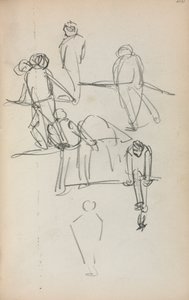 Italian Sketchbook: Figures Page 200 by Maurice Brazil Prendergast