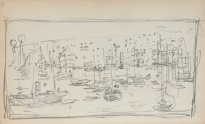 Italian Sketchbook: Harbor page 78, 1898-1899 by Maurice Brazil Prendergast