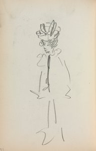 Italian Sketchbook: Standing Woman 34 View page 126, 1898-1899 by Maurice Brazil Prendergast