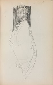 Italian Sketchbook: Standing Woman Page 50, 1898-1899 by Maurice Brazil Prendergast